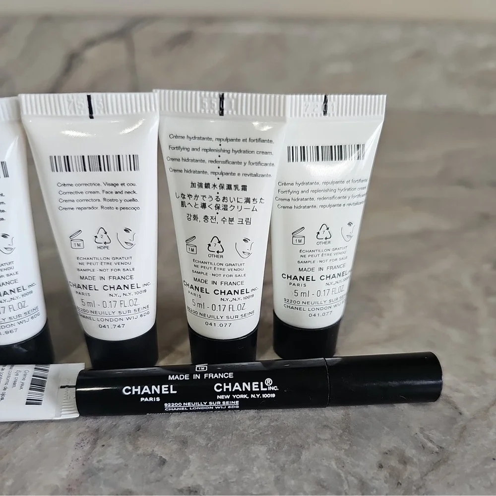 CHANEL 8pc Set-Le Lift Crème+Serum+Hydra Beauty Micro Crème+Lash Primer+Remover‎